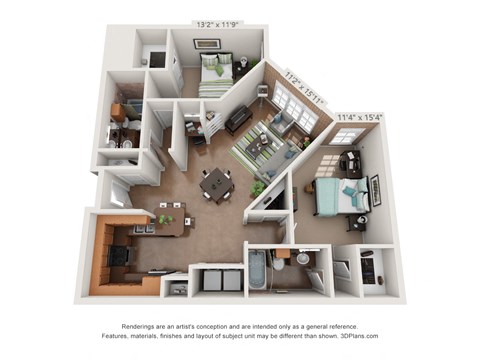 bedroom floor plan an open concept layout with a lot of natural light